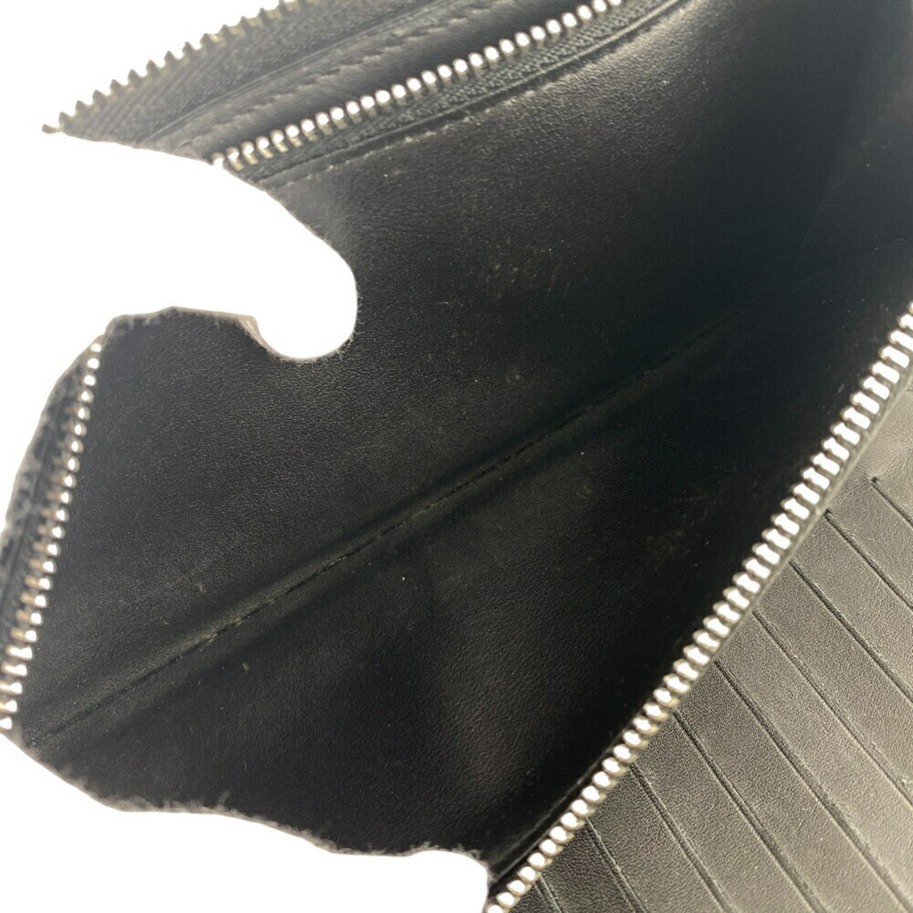 Louis Vuitton Black Leather Long Wallet (Bi-Fold) (Pre-Owned)