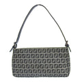 Fendi Navy Canvas Leather Pouch (Pre-Owned)