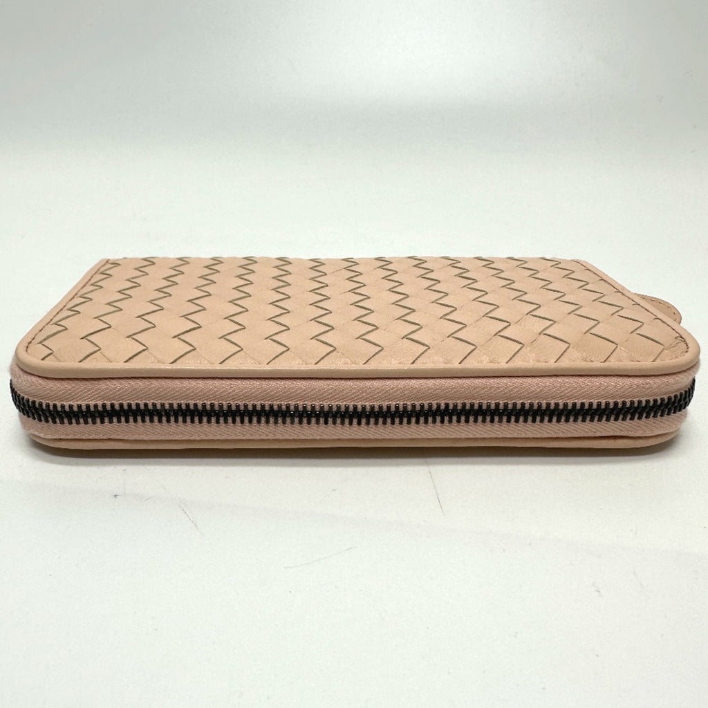 Bottega Veneta Pink Leather Long Wallet (Bi-Fold) (Pre-Owned)