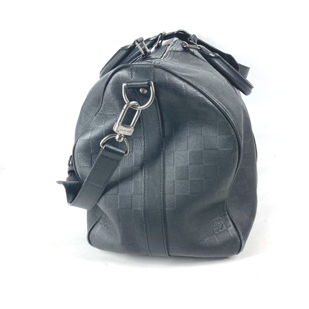 Louis Vuitton Black Onyx Damier Infini Boston Bag Shoulder Bag (Pre-Owned)