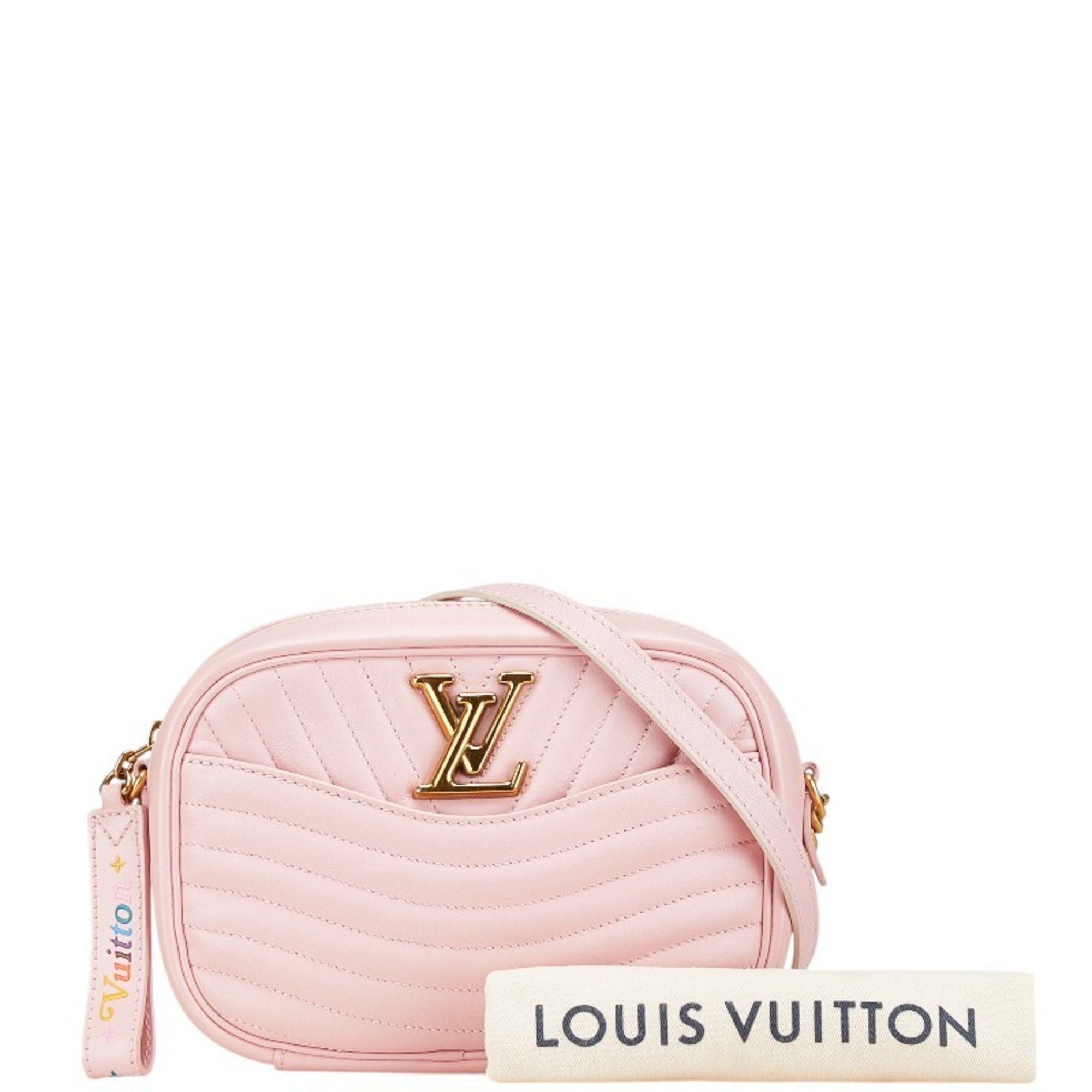 Louis Vuitton Pink Leather Shoulder Bag (Pre-Owned)
