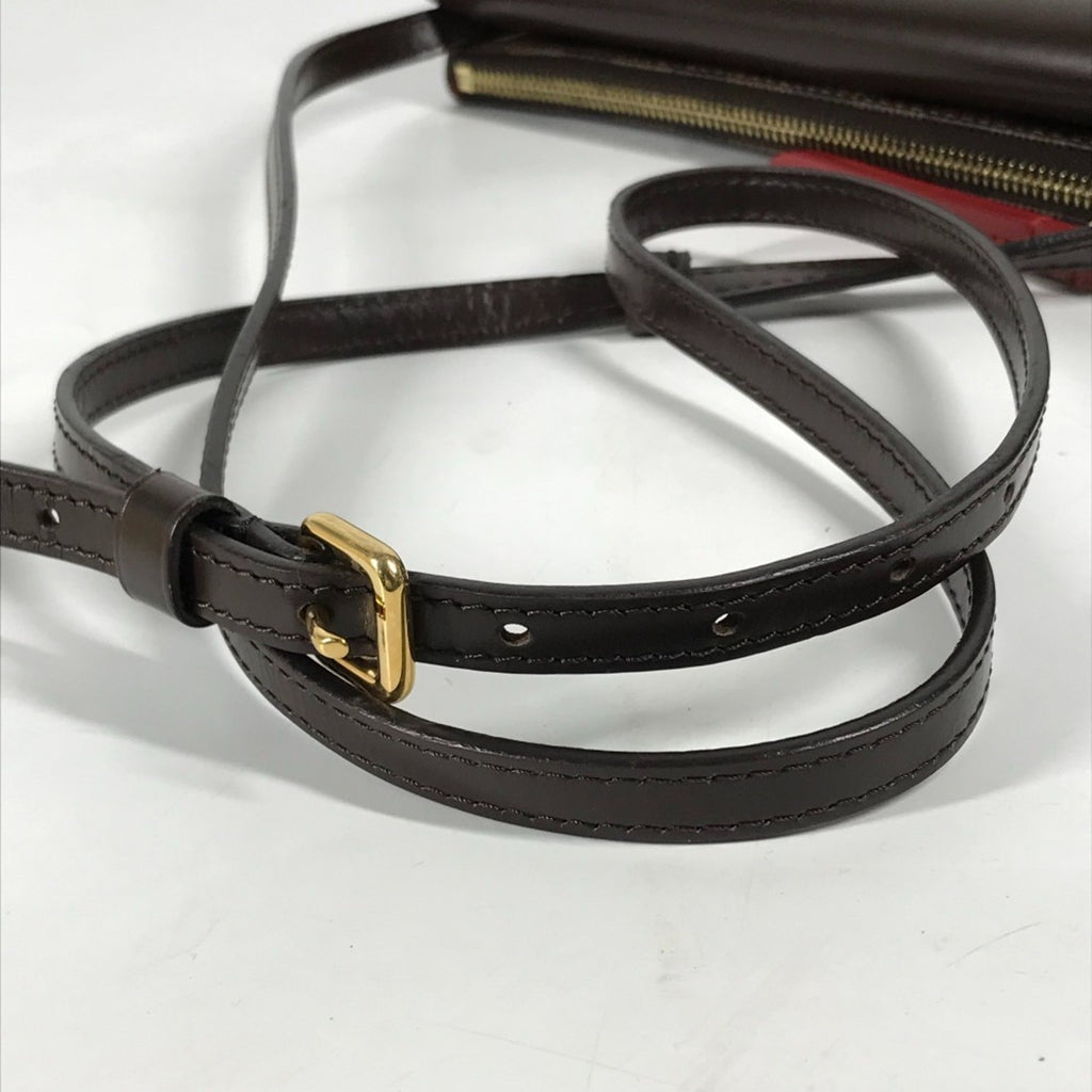 Louis Vuitton Brown Ebene Damier Canvas Pochette Shoulder Bag (Pre-Owned)