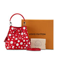 Louis Vuitton Red Color White Leather Handbag Shoulder Bag (Pre-Owned)