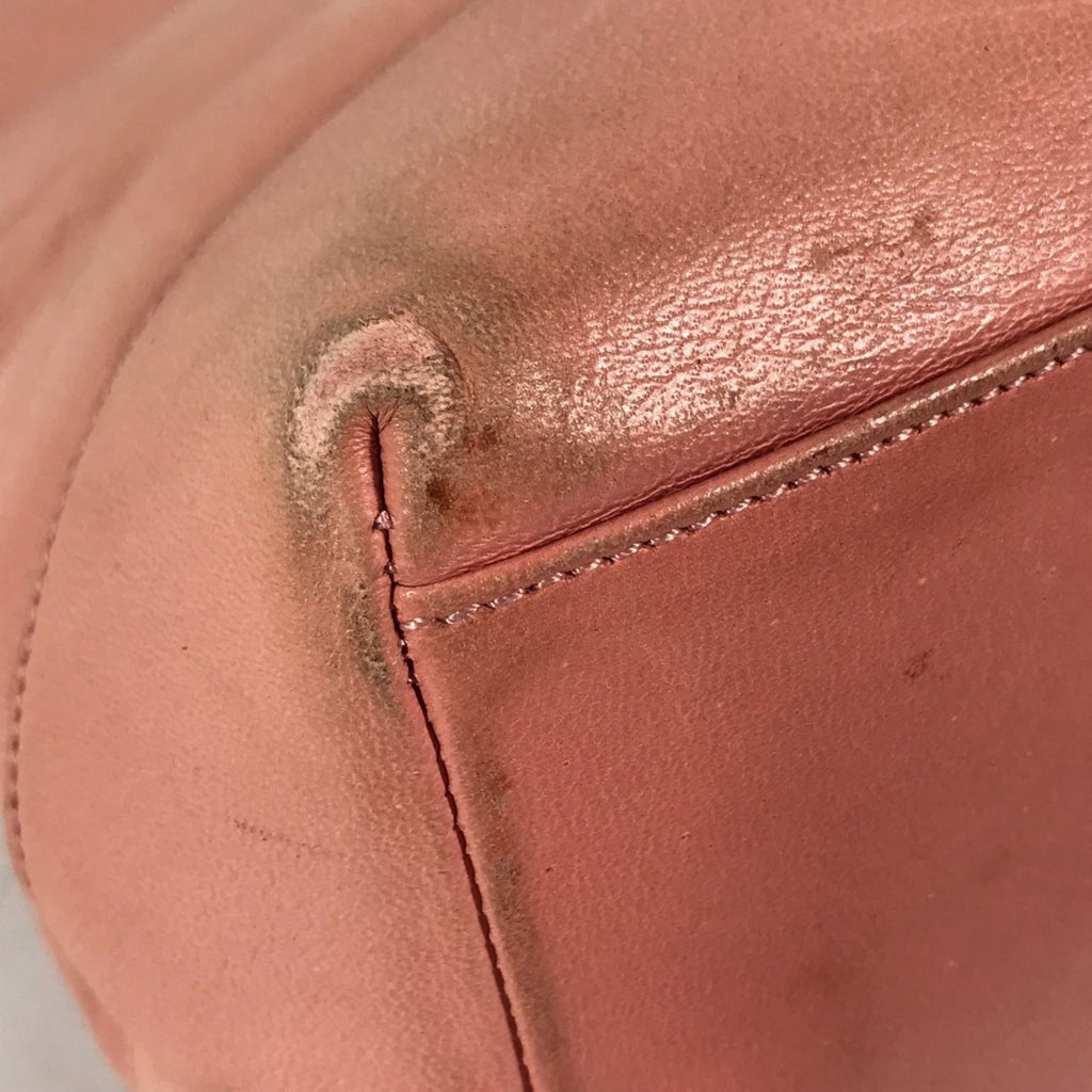Chanel Pink Leather Shoulder Bag Tote Bag (Pre-Owned)