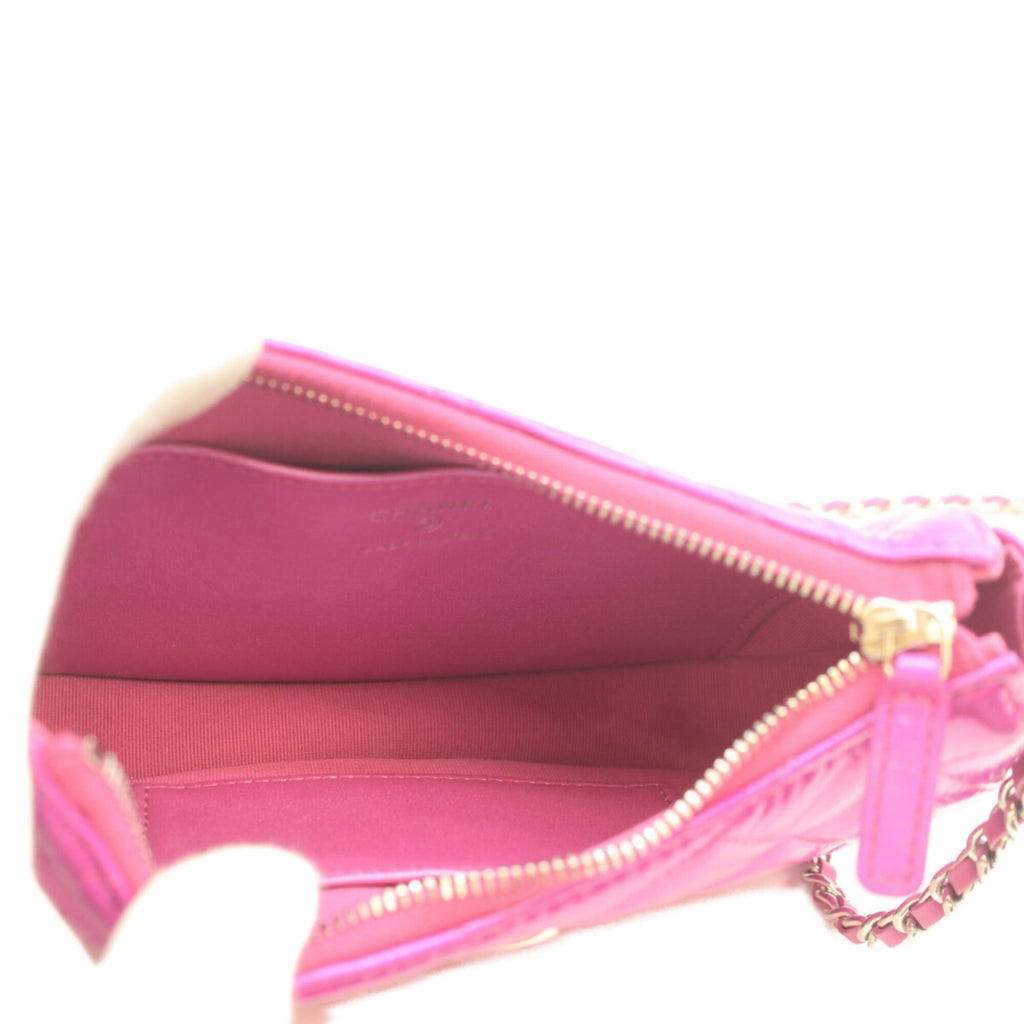 Chanel Metallic Pink Leather Shoulder Bag (Pre-Owned)