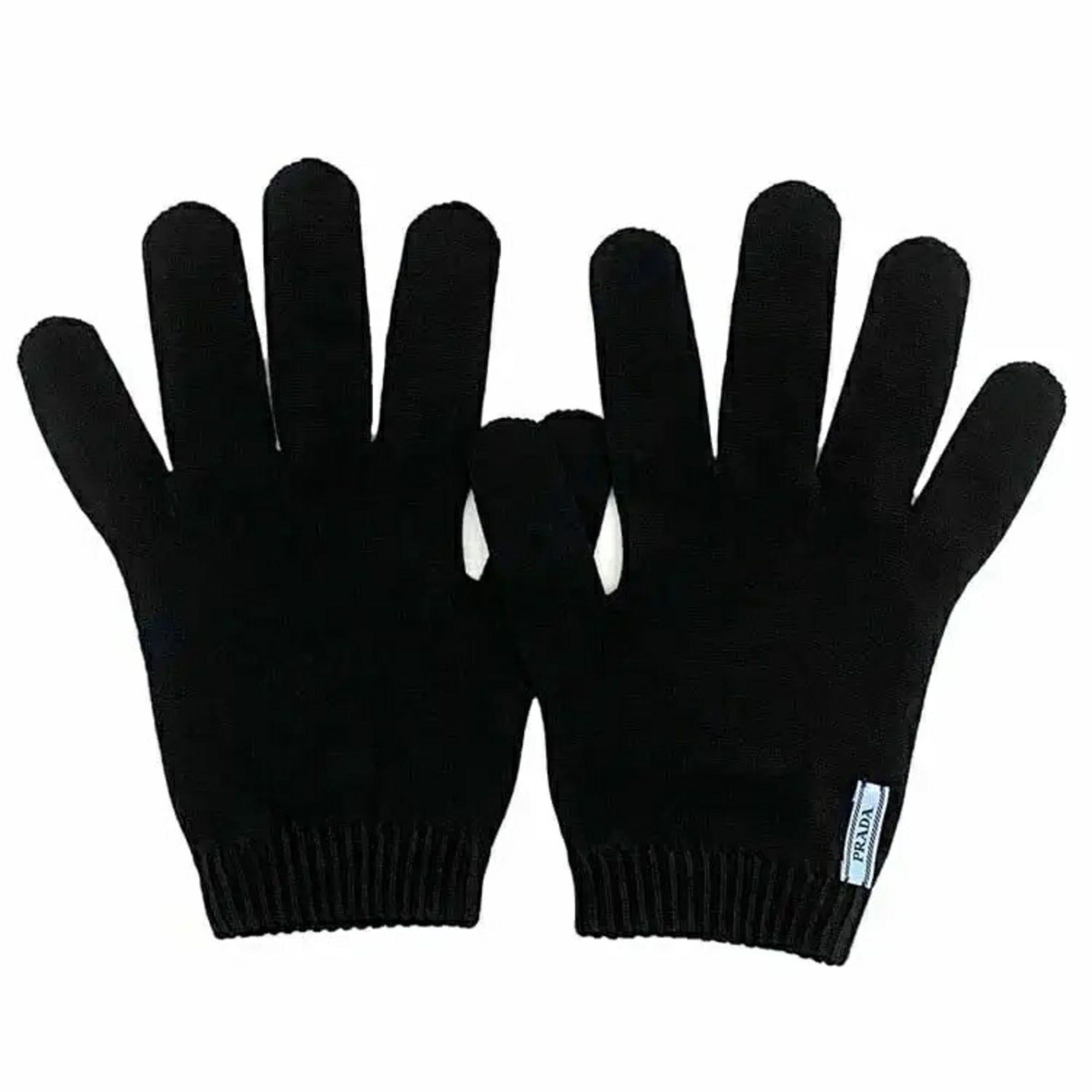 Prada Black Nero Warm Gloves (Pre-Owned)