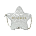 Chanel Silver Shoulder Bag (Pre-Owned)