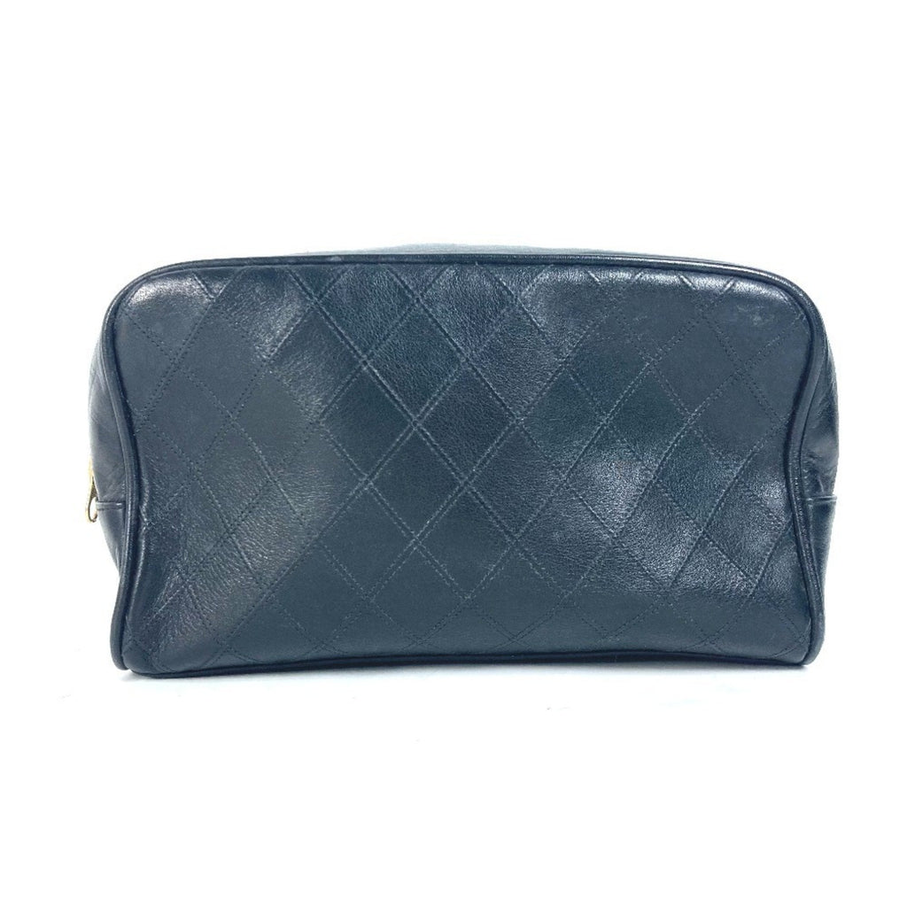Chanel Black Leather Pouch (Pre-Owned)