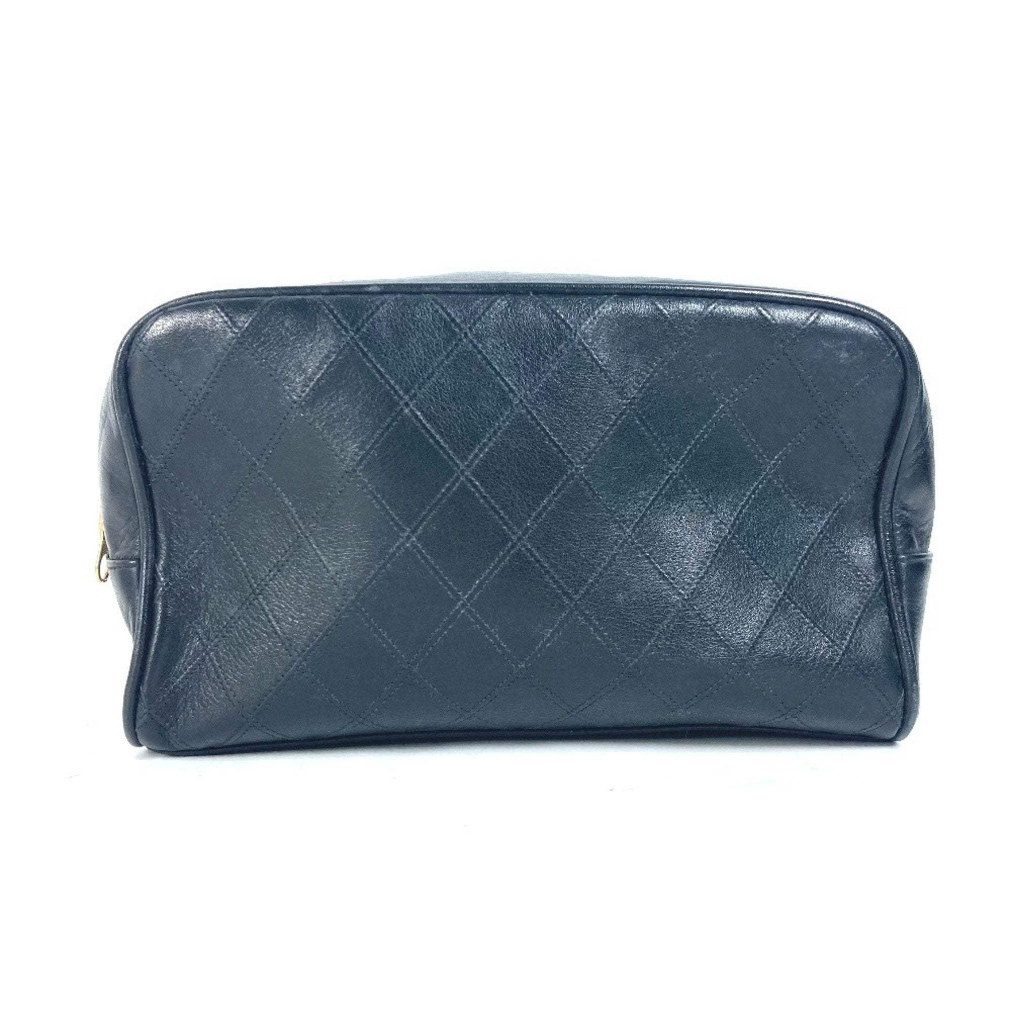 Chanel Black Leather Pouch (Pre-Owned)