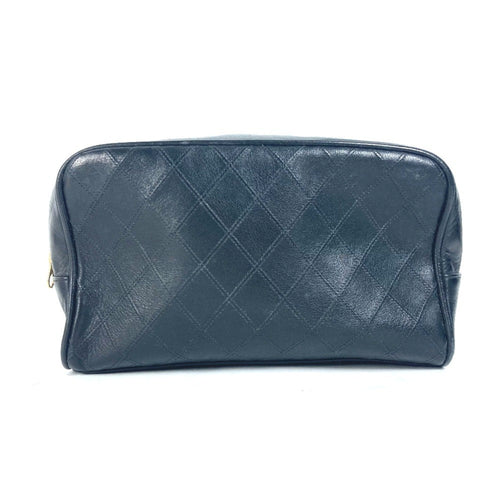 Chanel Black Leather Pouch (Pre-Owned)