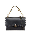 Fendi Black Leather Handbag Shoulder Bag (Pre-Owned)