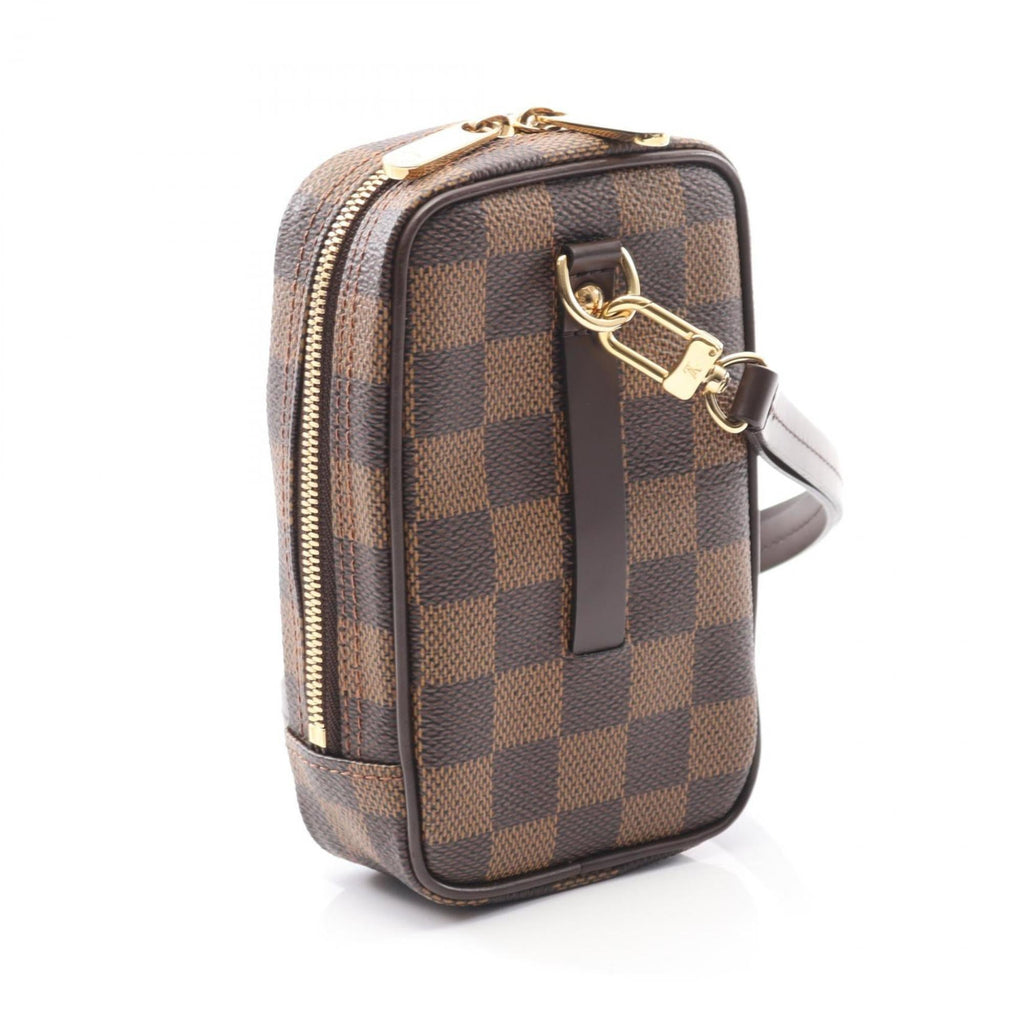 Louis Vuitton Brown Ebene Damier Canvas Leather Pvc Pouch (Pre-Owned)