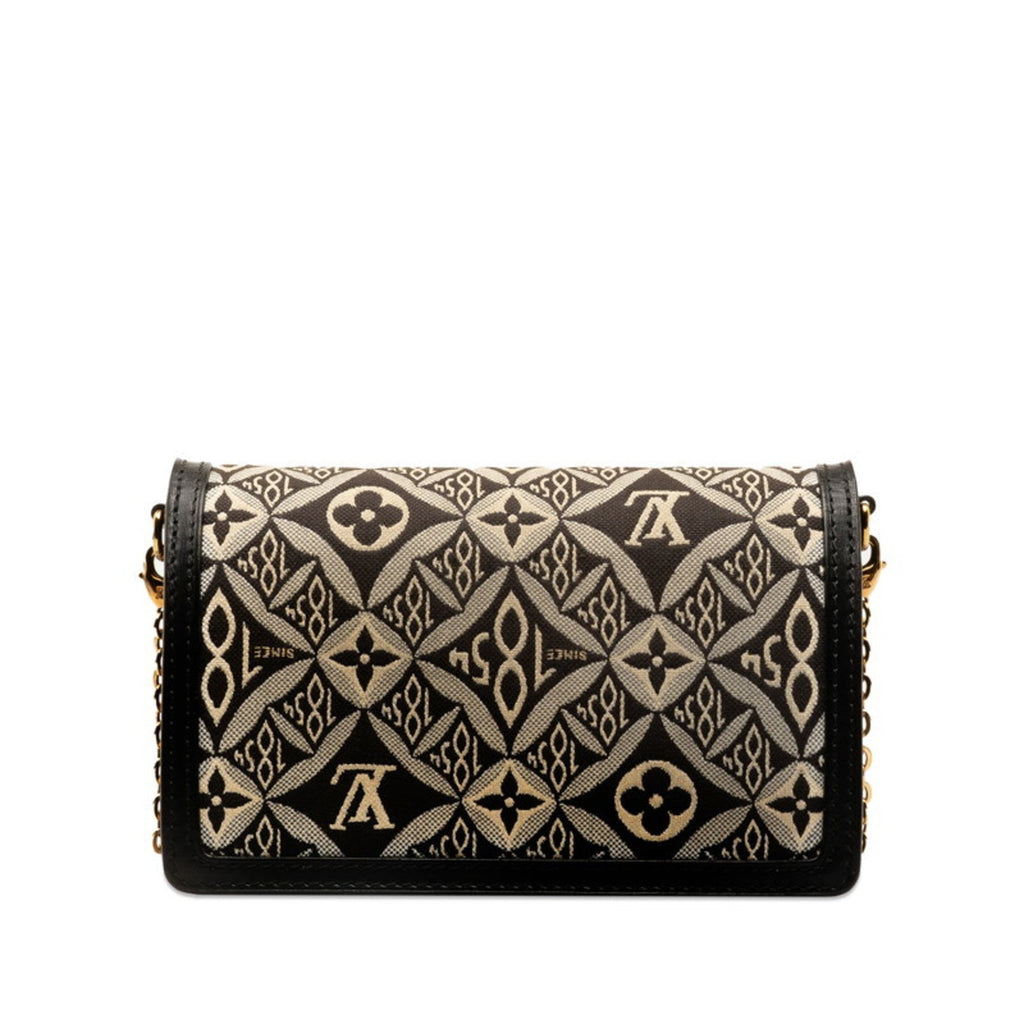 Louis Vuitton Monogram Black Monogram Noir Leather Shoulder Bag (Pre-Owned)