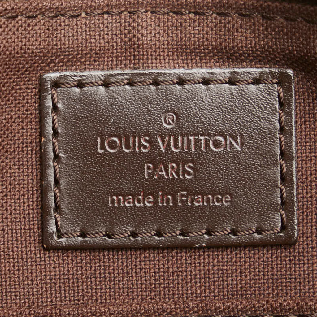 Louis Vuitton Brown Damier Canvas Pvc Leather Pochette Shoulder Bag (Pre-Owned)