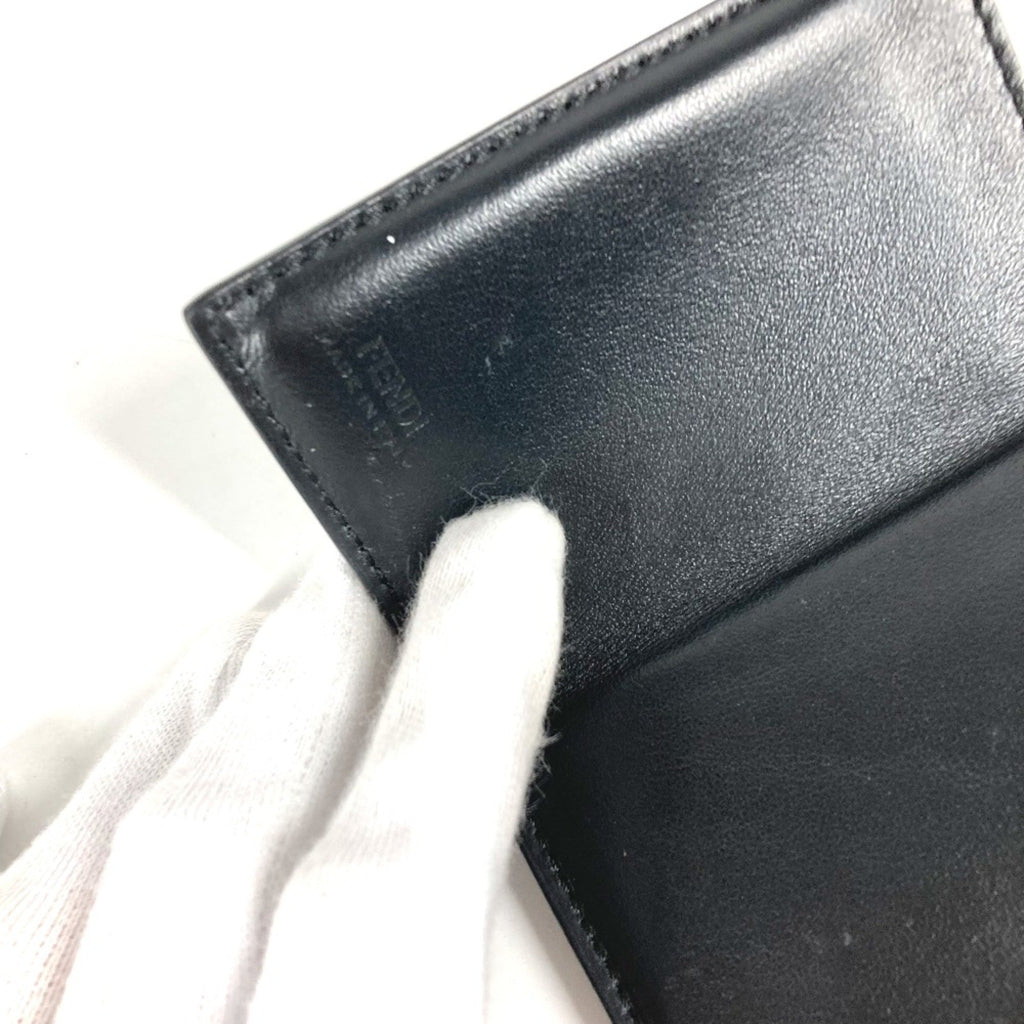 Fendi Black Leather Wallet (Tri-Fold) (Pre-Owned)