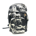 Prada Black White Nylon Backpack (Pre-Owned)