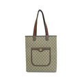 Gucci Beige Brown Gg Supreme Canvas Handbag (Pre-Owned)