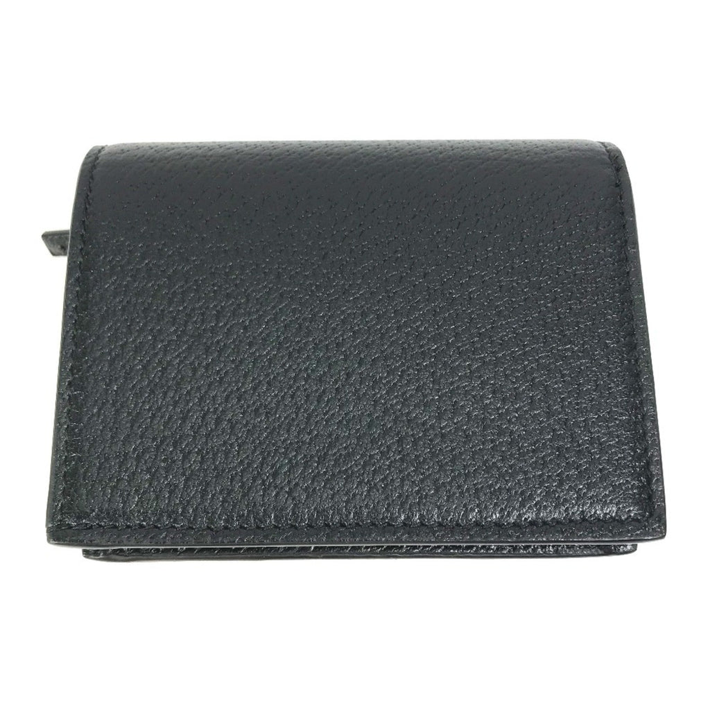 Gucci Black White Leather Chain/Shoulder Wallet (Pre-Owned)
