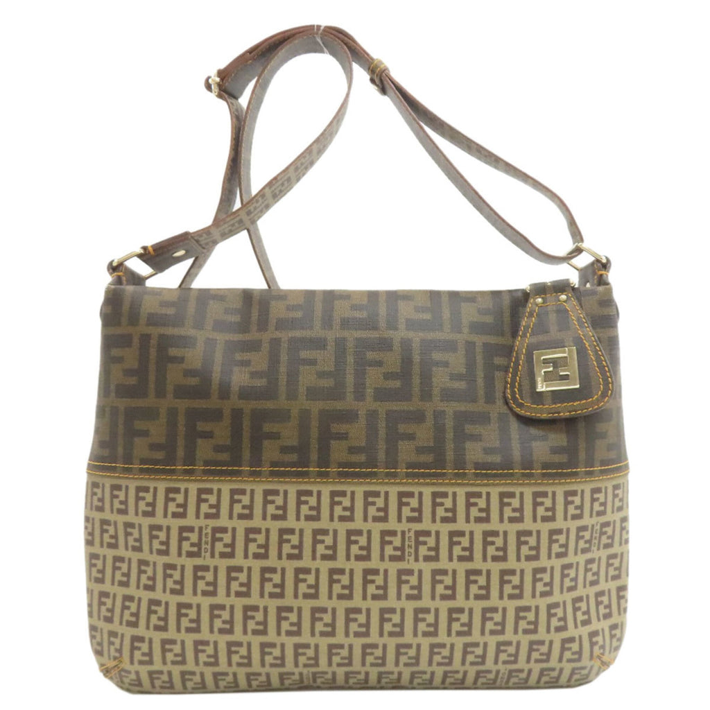 Fendi Brown Pvc Shoulder Bag (Pre-Owned)