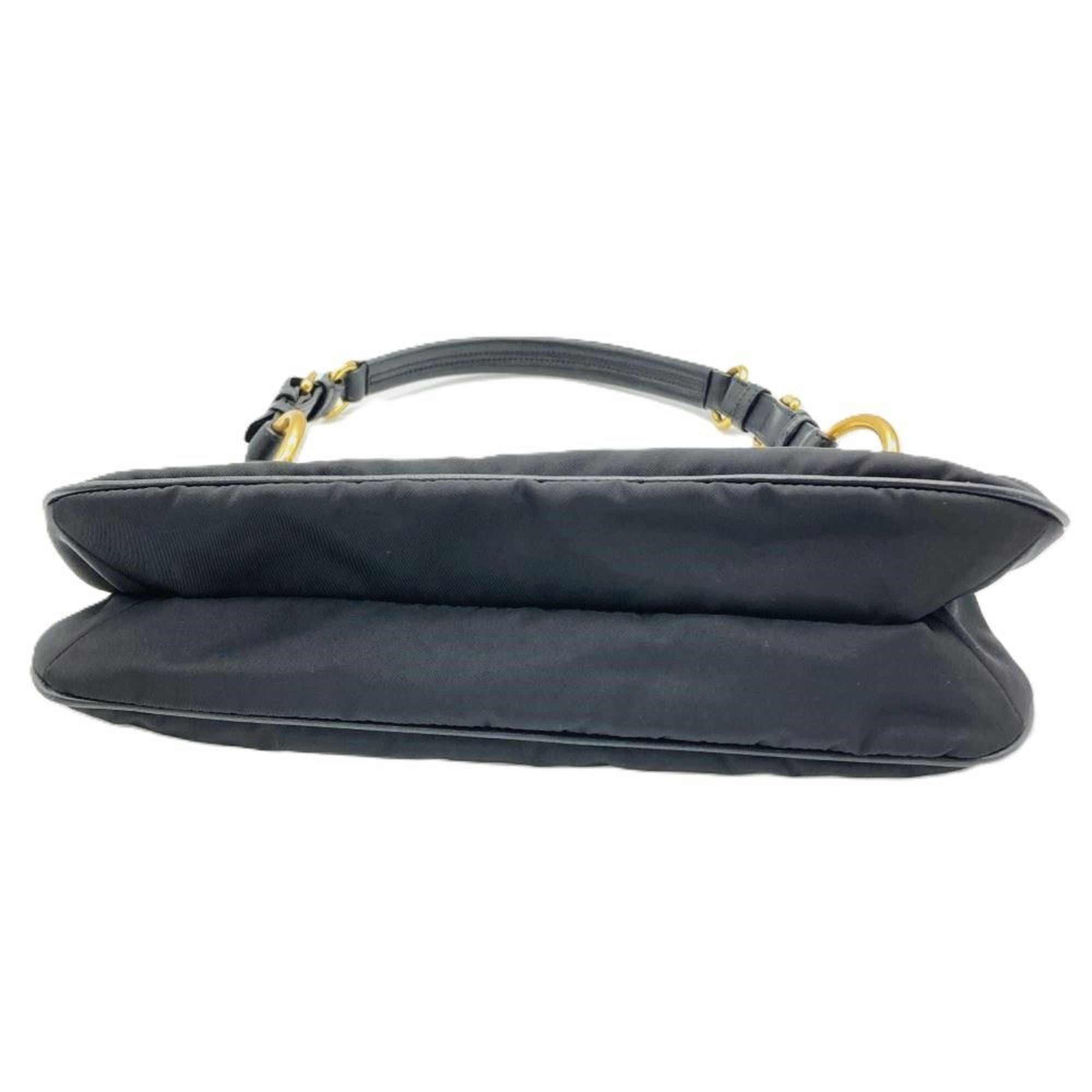 Prada Black Nylon Shoulder Bag (Pre-Owned)