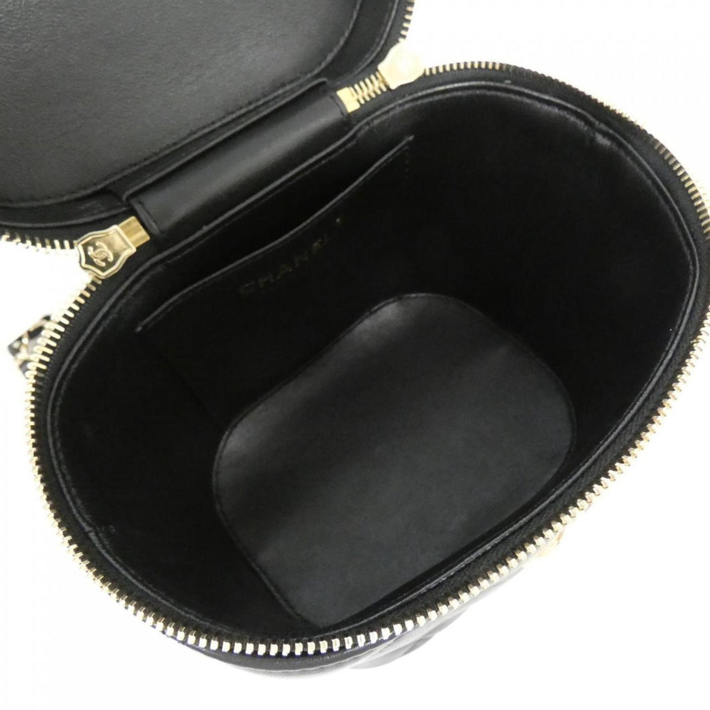 Chanel Black Leather Handbag (Pre-Owned)