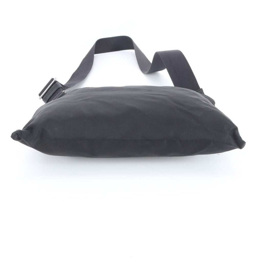 Prada Black Nylon Leather Shoulder Bag (Pre-Owned)