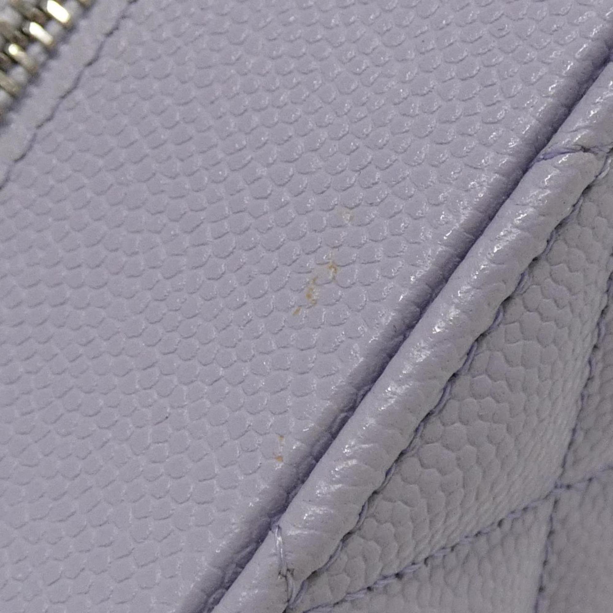 Chanel Light Purple Grained Calfskin Shoulder Bag (Pre-Owned)