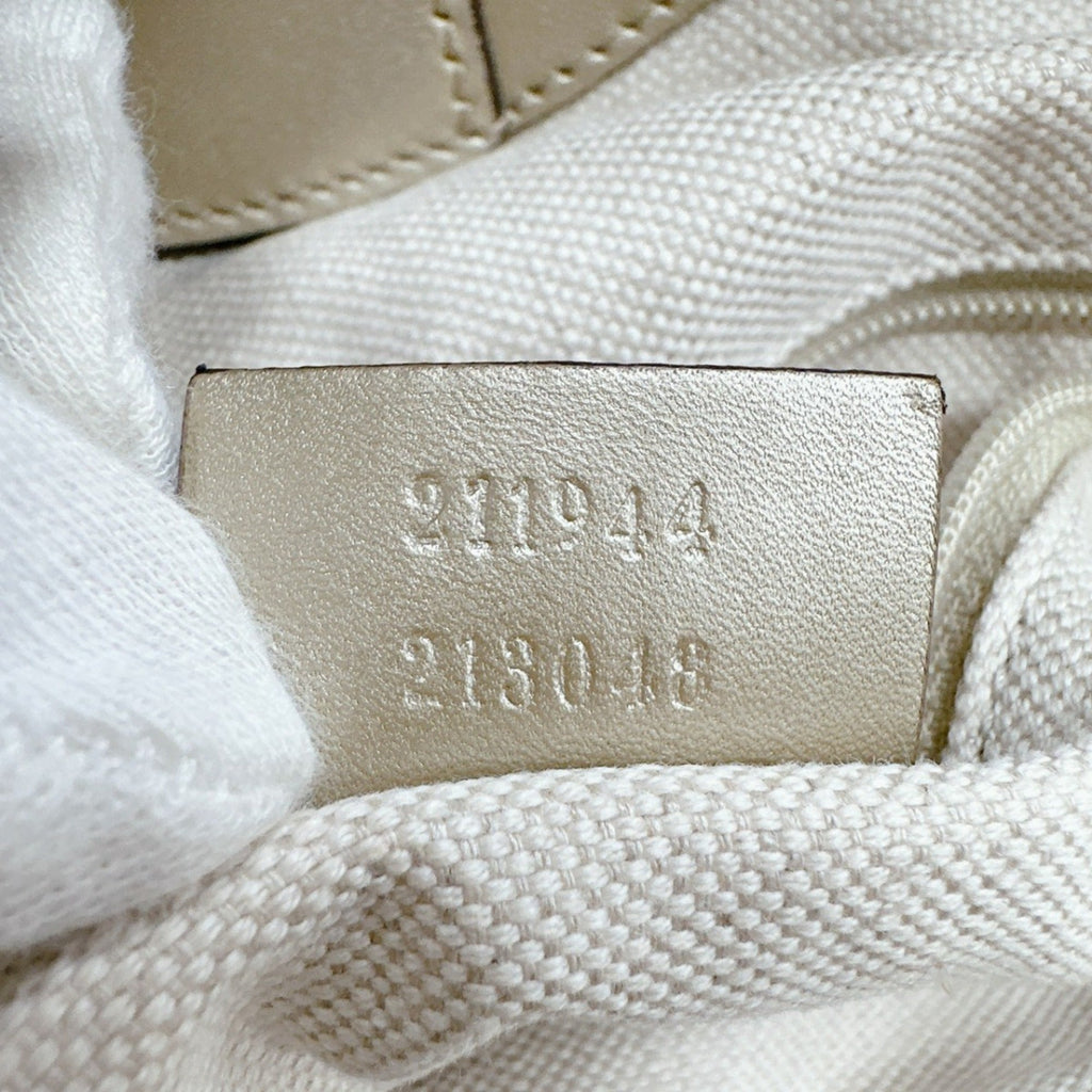 Gucci Gg Canvas Beige Gg Canvas Handbag Tote Bag (Pre-Owned)