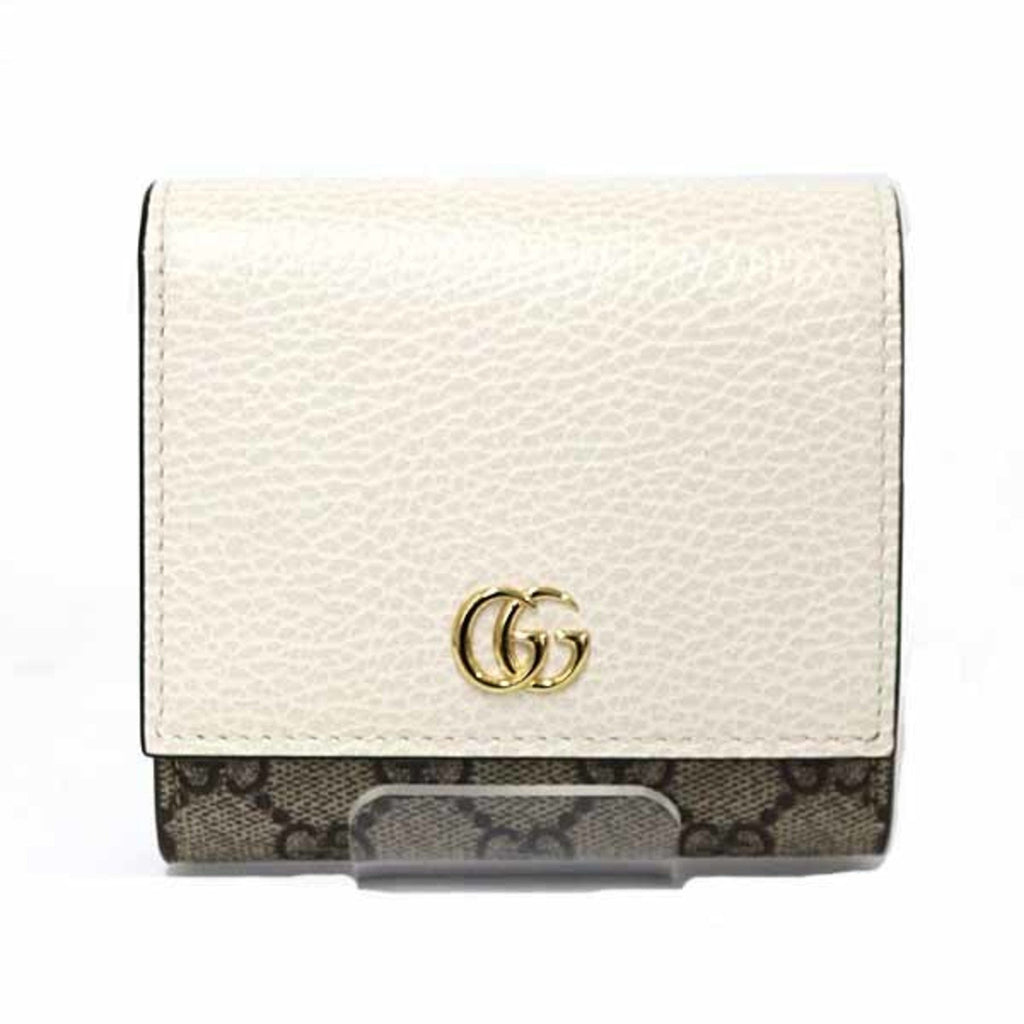 Gucci Beige White Gg Supreme Wallet (Tri-Fold) (Pre-Owned)