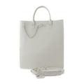 Louis Vuitton White Leather Handbag Shoulder Bag Tote Bag (Pre-Owned)
