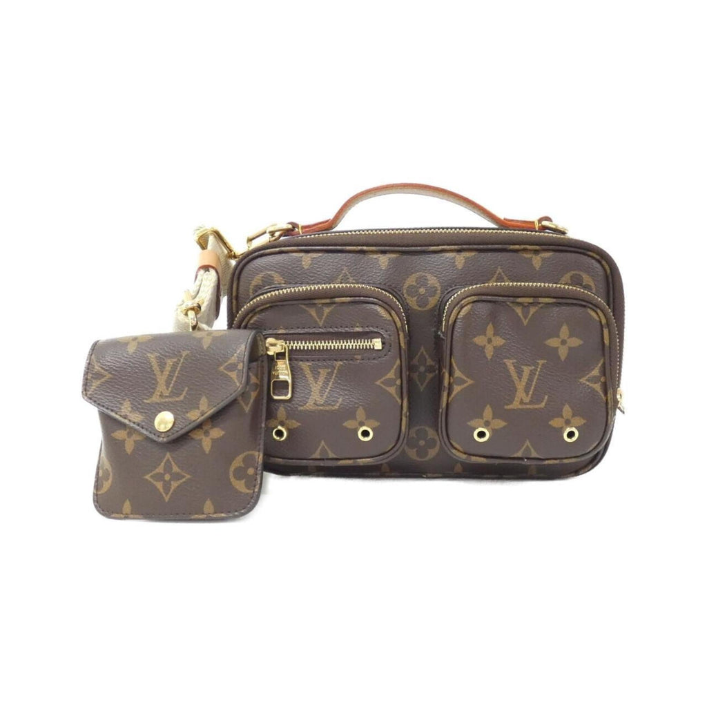 Louis Vuitton Marron Coated Canvas Pouch Shoulder Bag (Pre-Owned)