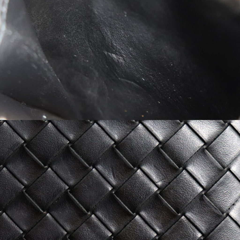 Bottega Veneta Black Leather Wallet (Bi-Fold) (Pre-Owned)