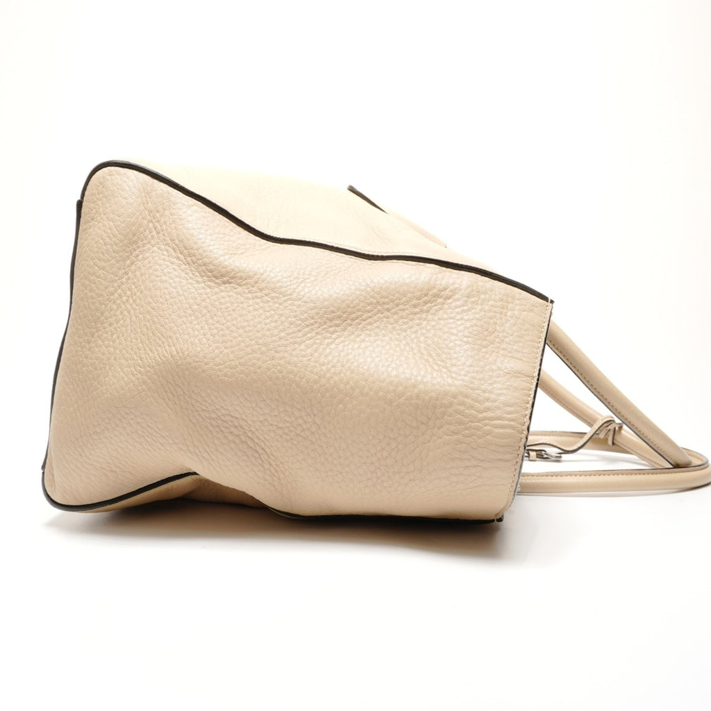 Prada Beige Leather Tote Bag (Pre-Owned)