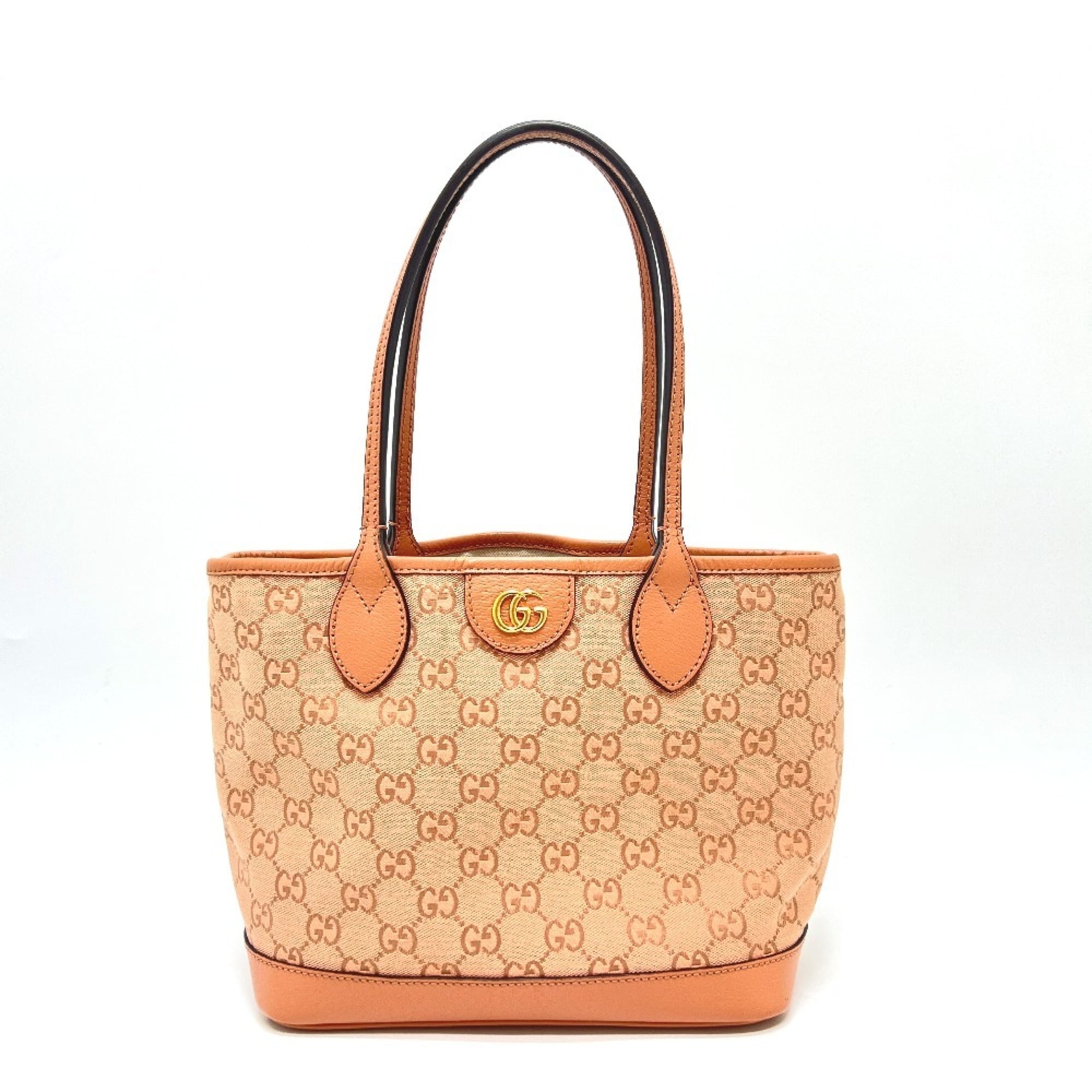 Gucci Pink Gg Canvas Tote Bag (Pre-Owned)