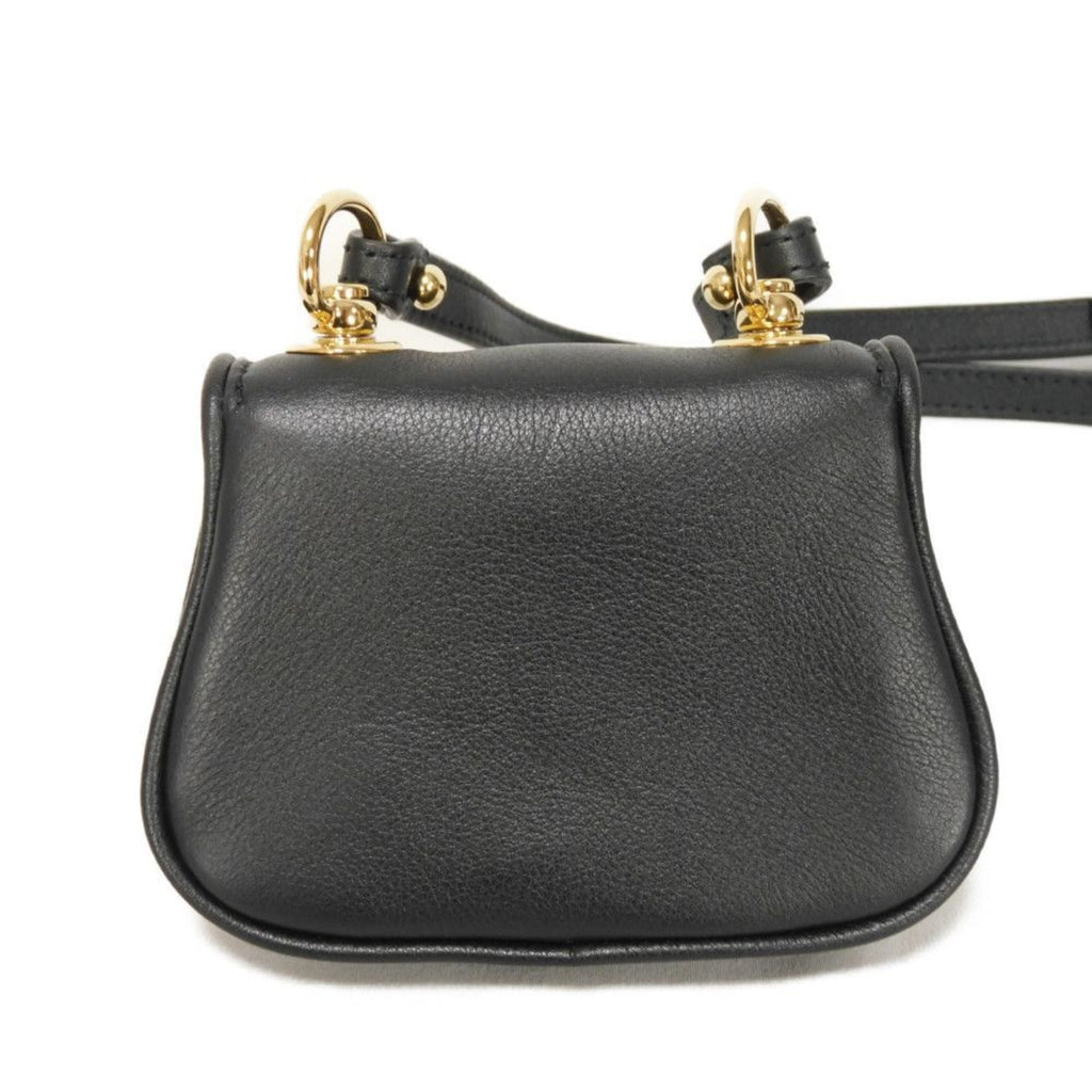 Gucci Black Leather Shoulder Bag (Pre-Owned)