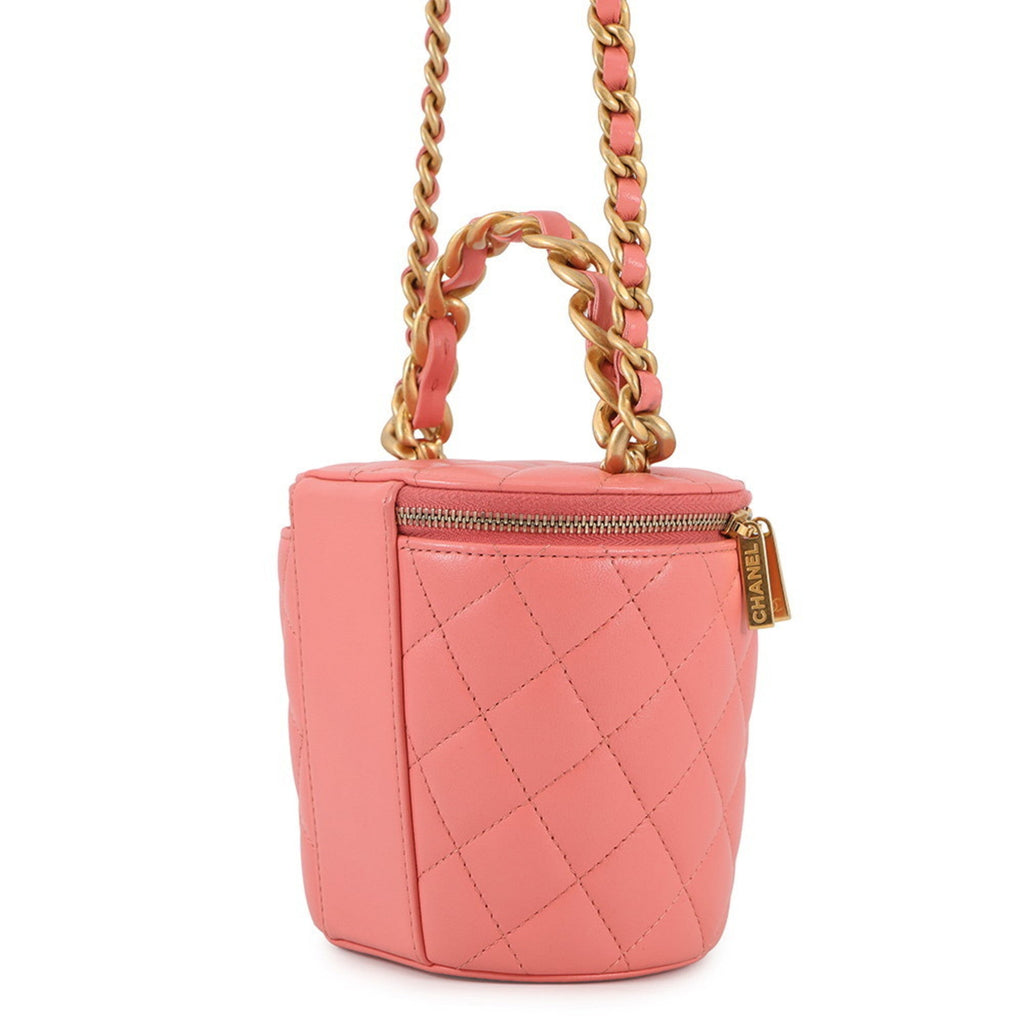 Chanel Pink Leather Shoulder Bag (Pre-Owned)