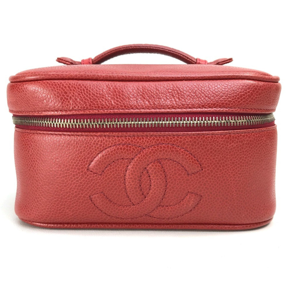 Chanel Red Leather Handbag (Pre-Owned)