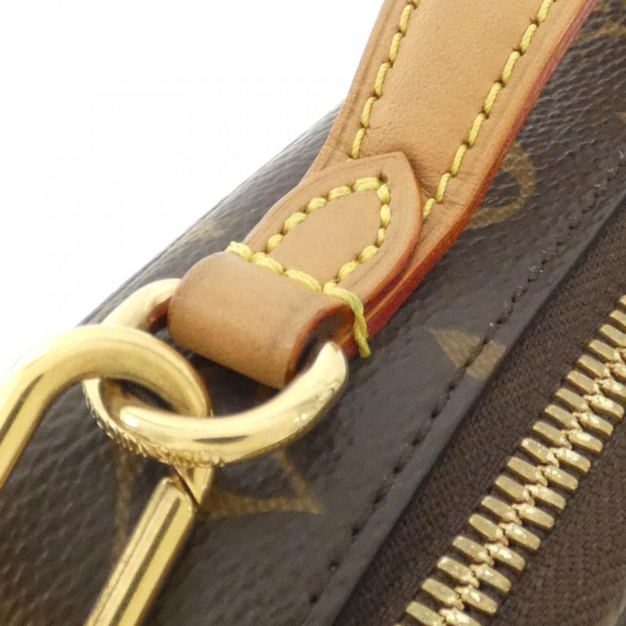 Louis Vuitton Marron Coated Canvas Pouch Shoulder Bag (Pre-Owned)