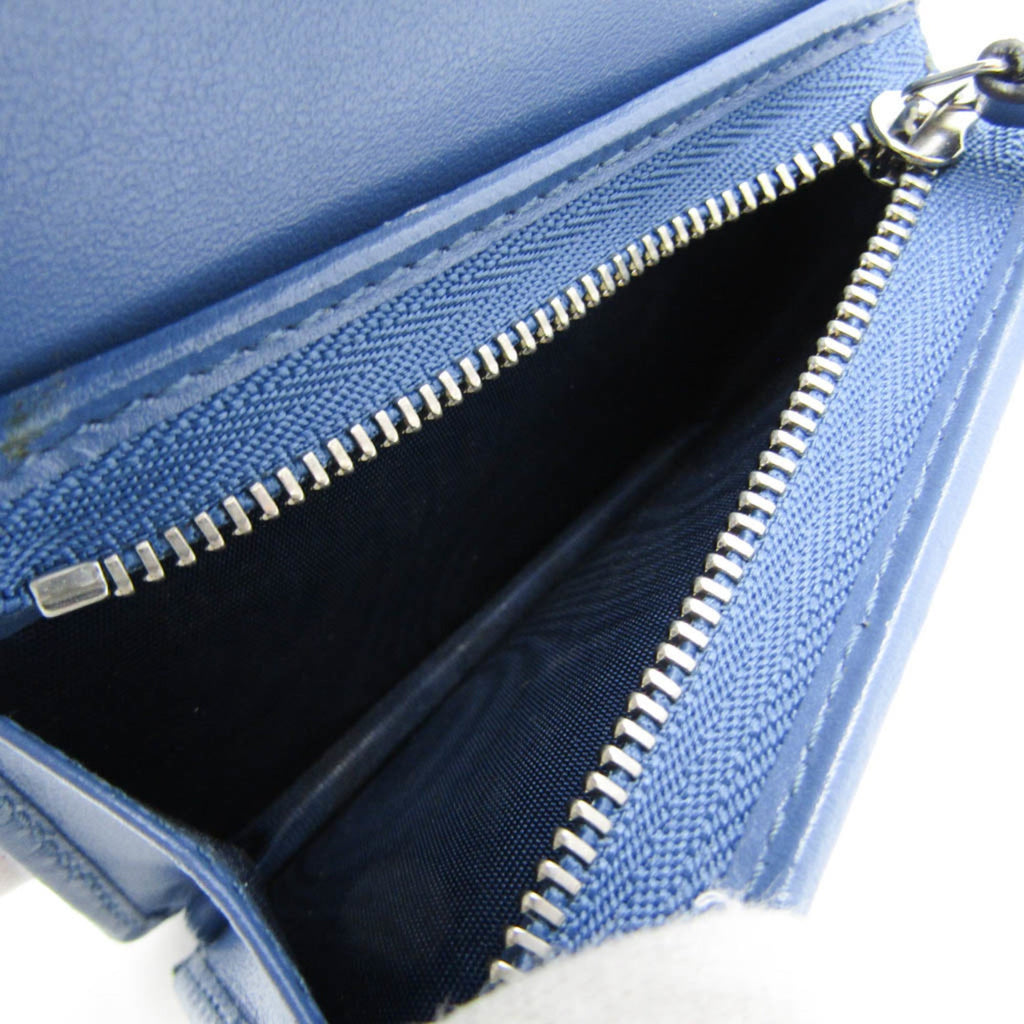 Gucci Blue Leather Wallet (Bi-Fold) (Pre-Owned)