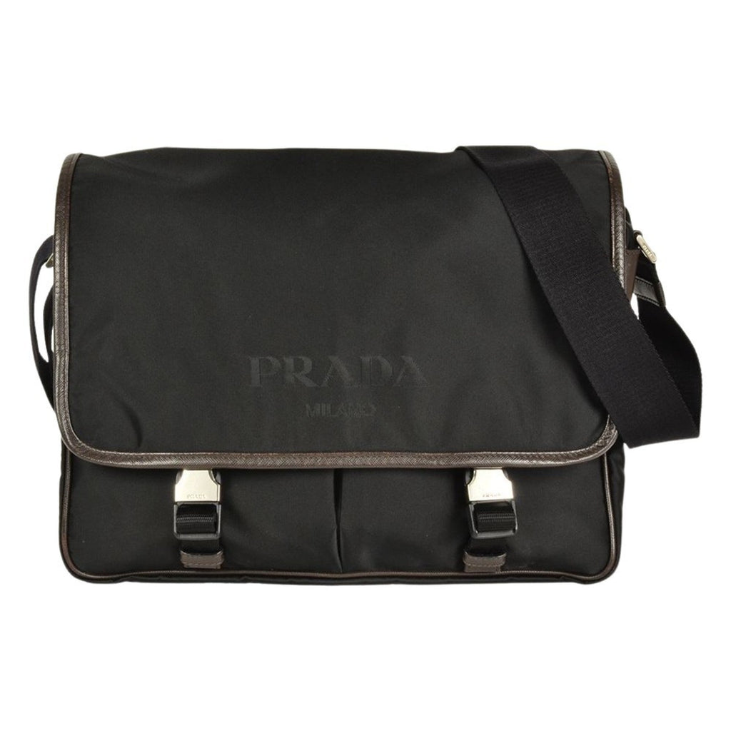 Prada Black Nylon Shoulder Bag (Pre-Owned)