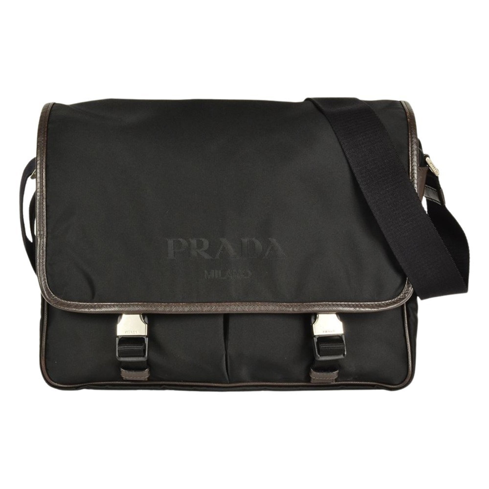 Prada Black Nylon Shoulder Bag (Pre-Owned)