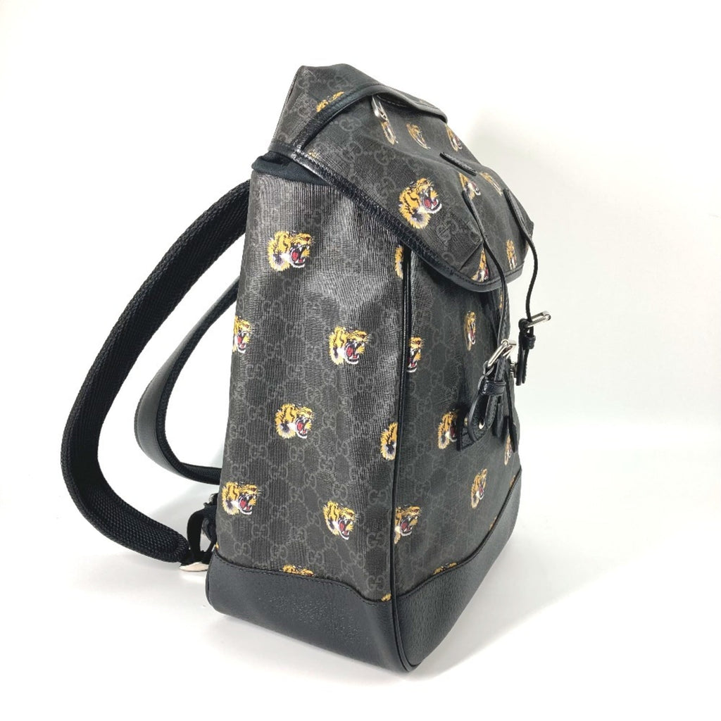 Gucci Black Gg Supreme Backpack (Pre-Owned)