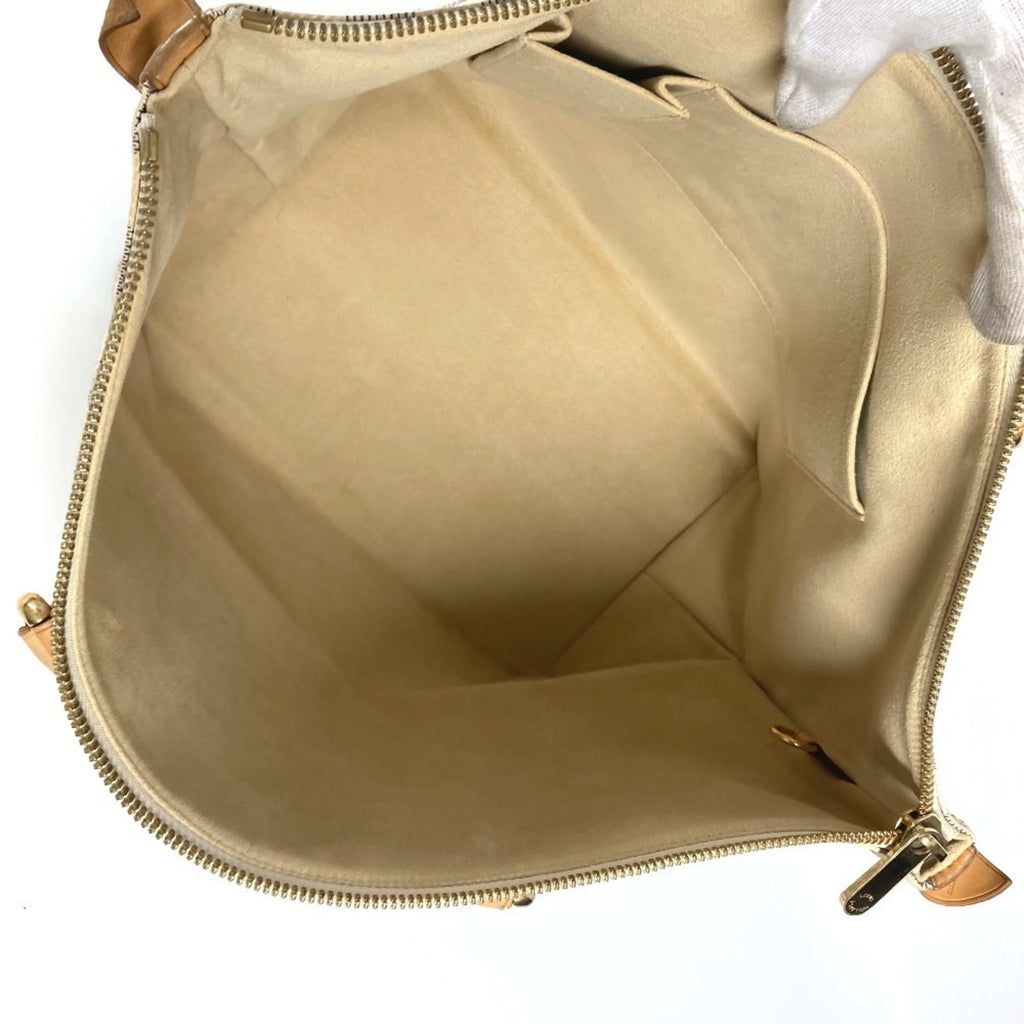 Louis Vuitton White Damier Azur Shoulder Bag Tote Bag (Pre-Owned)
