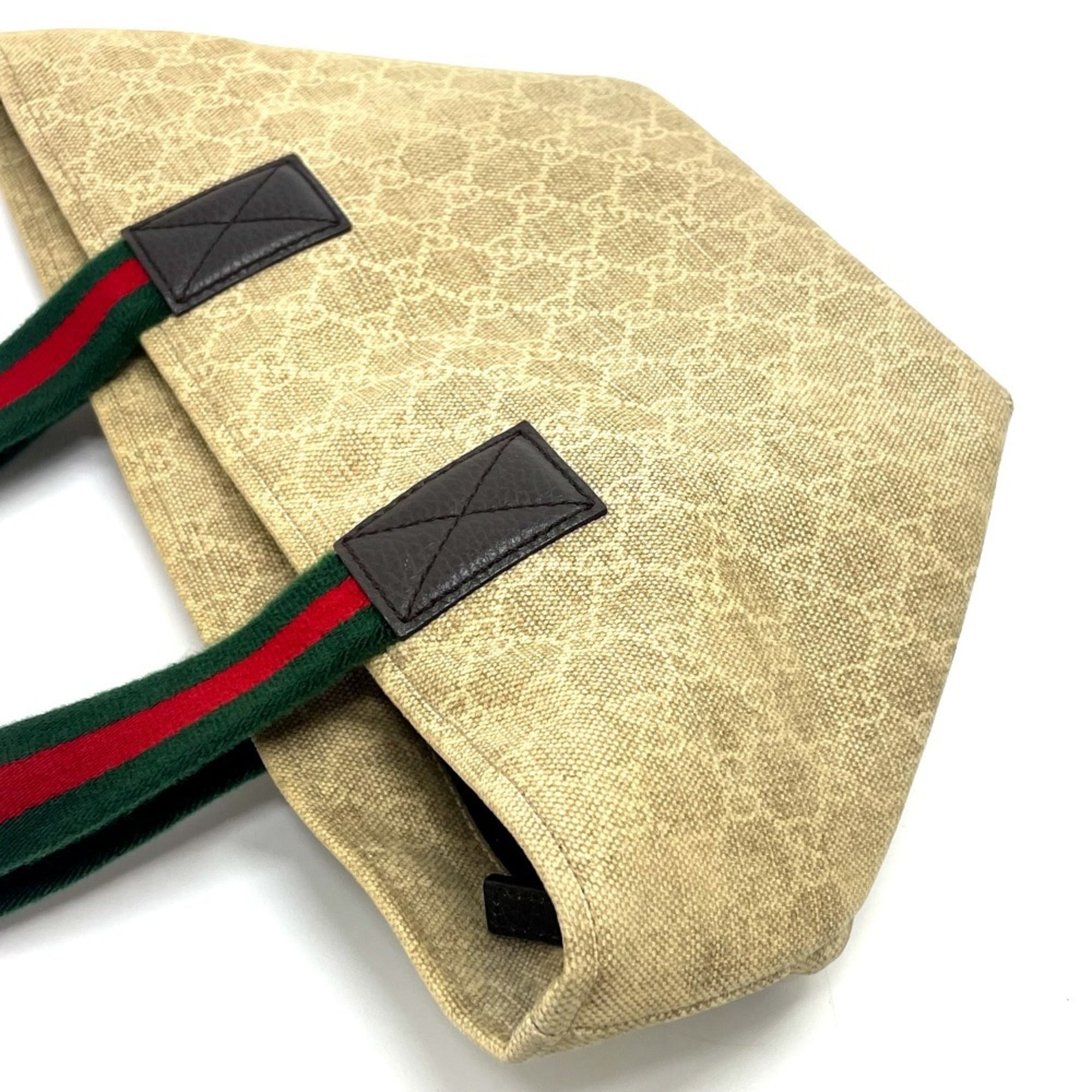 Gucci Beige Gg Canvas Tote Bag (Pre-Owned)