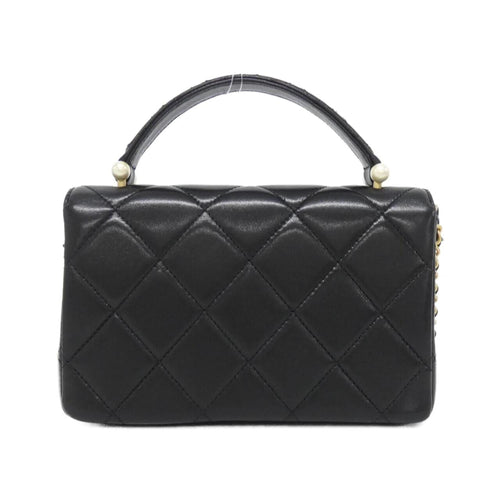 Chanel Black Leather Handbag (Pre-Owned)