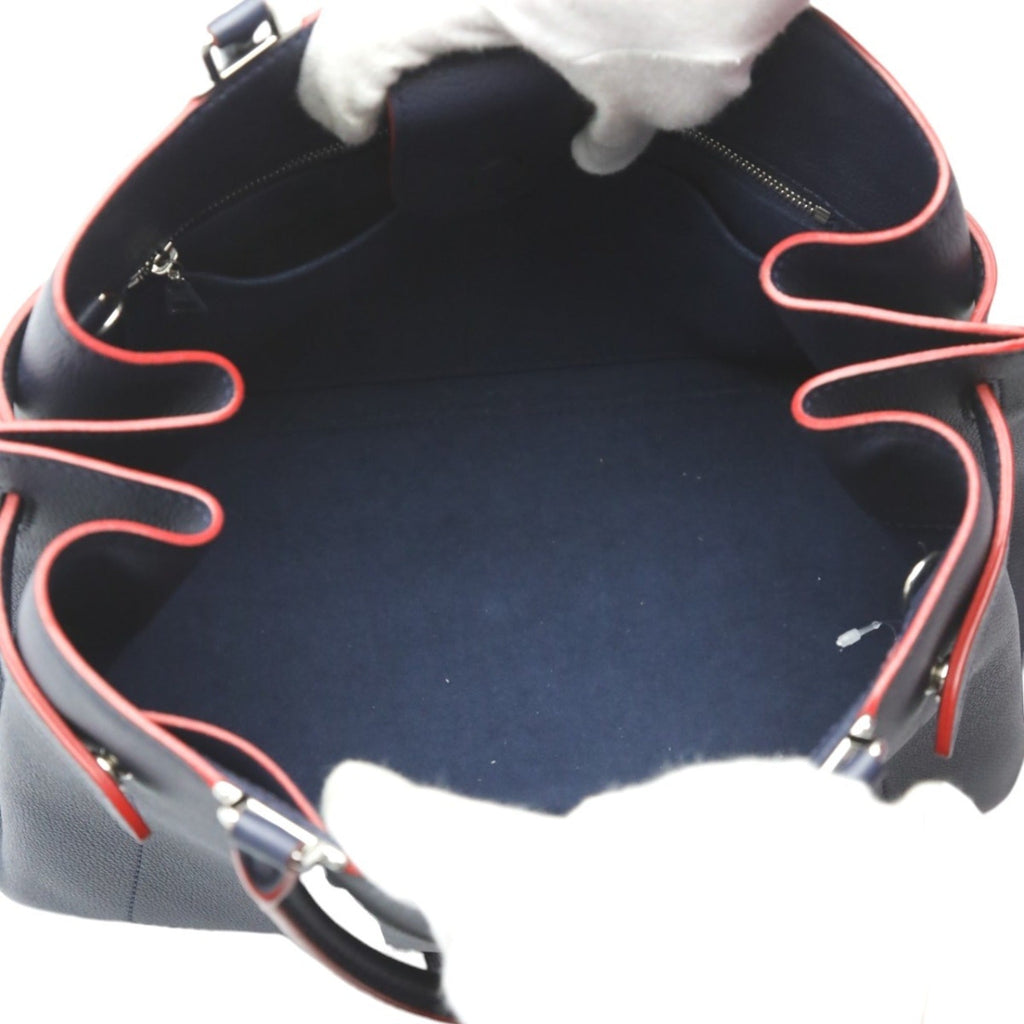 Louis Vuitton Navy Red Color Handbag (Pre-Owned)
