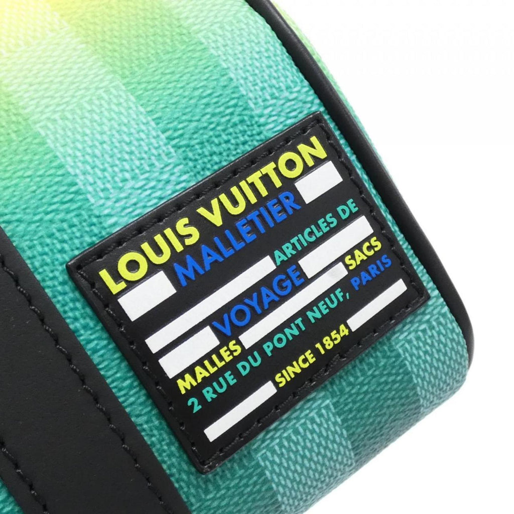 Louis Vuitton Vert Coated Canvas Boston Bag (Pre-Owned)