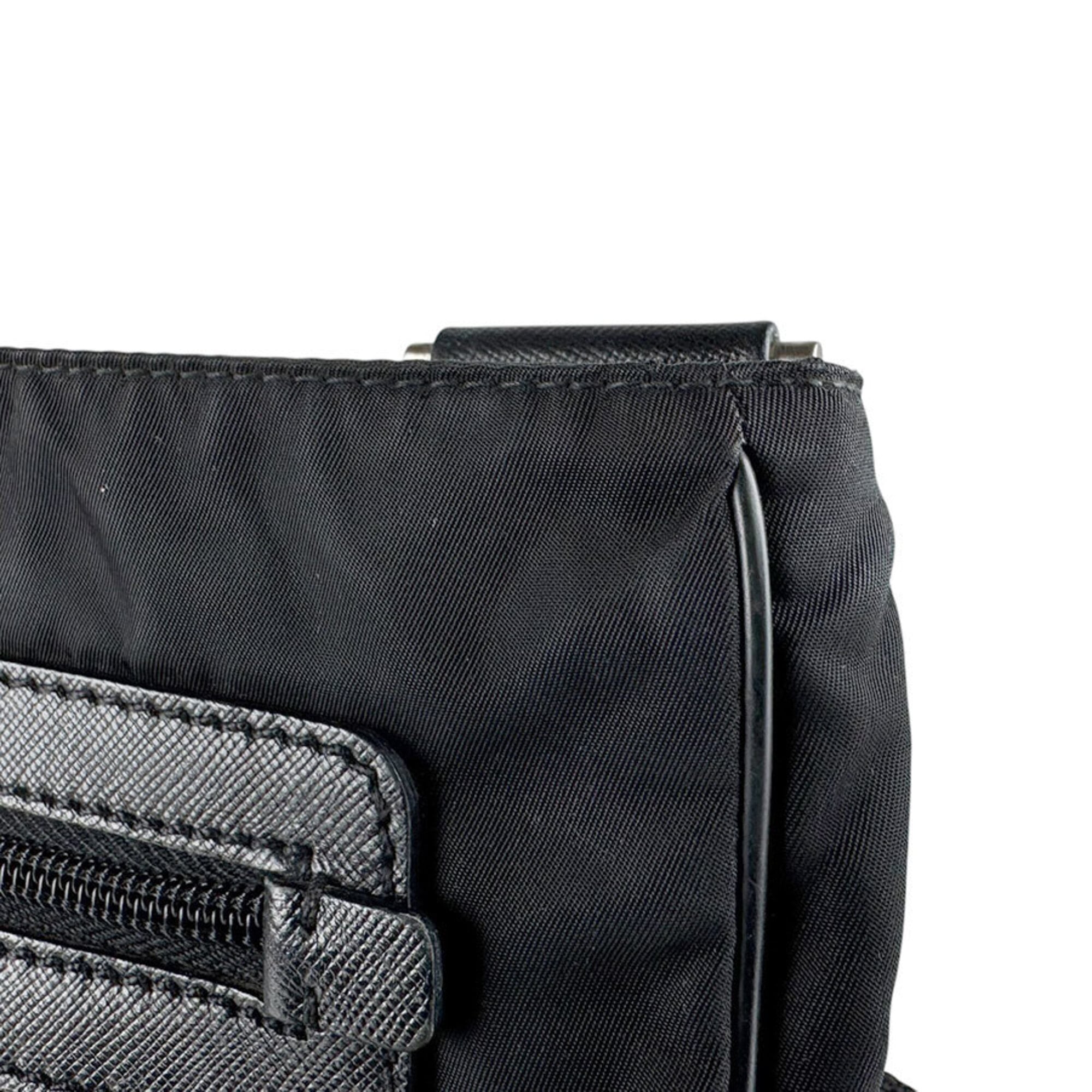 Prada Black Nylon Shoulder Bag (Pre-Owned)