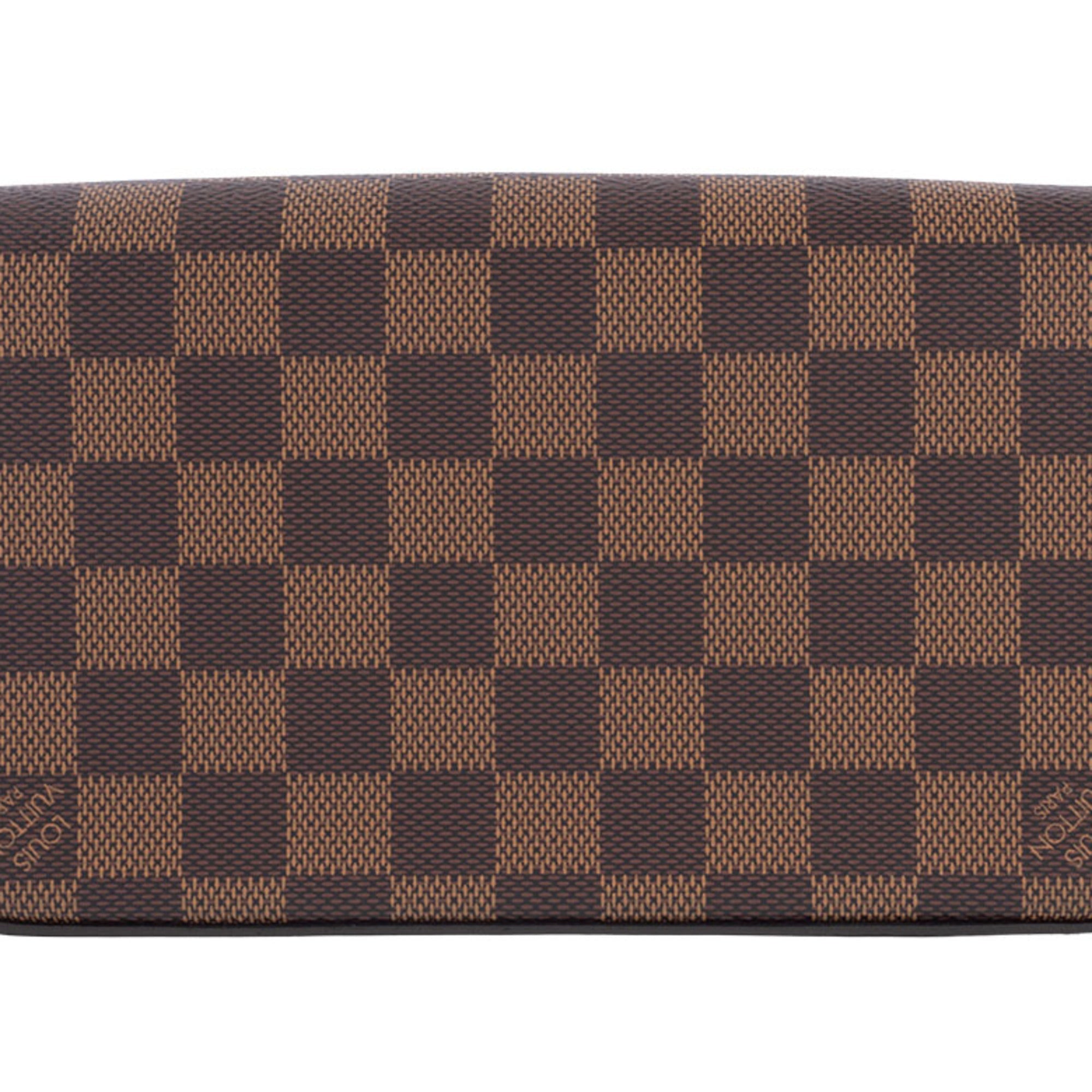Louis Vuitton Brown Damier Canvas Ebene Damier Canvas Shoulder Bag (Pre-Owned)