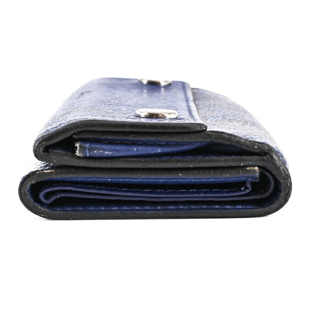 Louis Vuitton Blue Taigarama Wallet (Tri-Fold) (Pre-Owned)